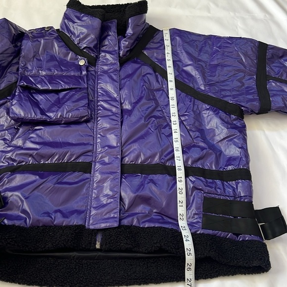 Free People Movement Vagabond Fleece Bomber in Royal Purple - Picture 12 of 12